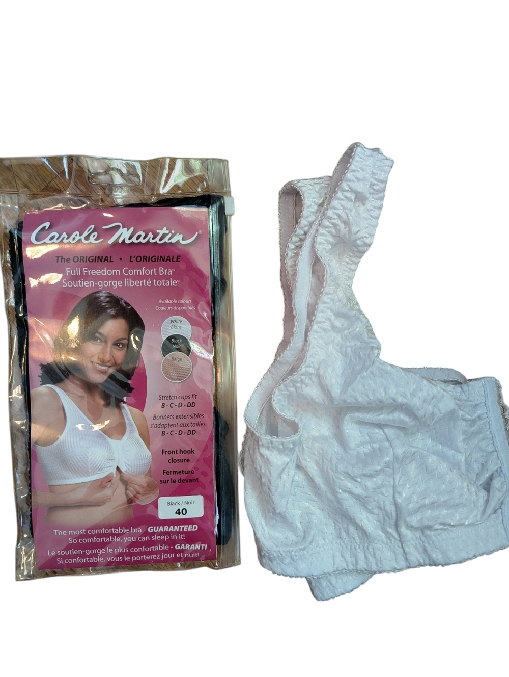 White And Black Full Freedom Comfort Bras - 40